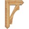 Ekena Millwork Westlake Arts and Crafts Rough Sawn Bracket w/ Offset Brace, Western Red Cedar, 8"W x 24"D x 36"H BKT0806X24X36WTL03RWR - alternate 4